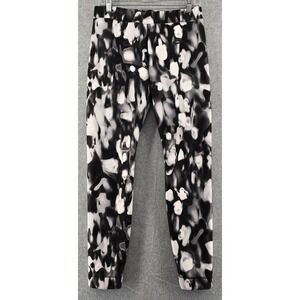 Nike Sportwear Leggings Womens M Black White All-Over Print Athletic Thick Lined